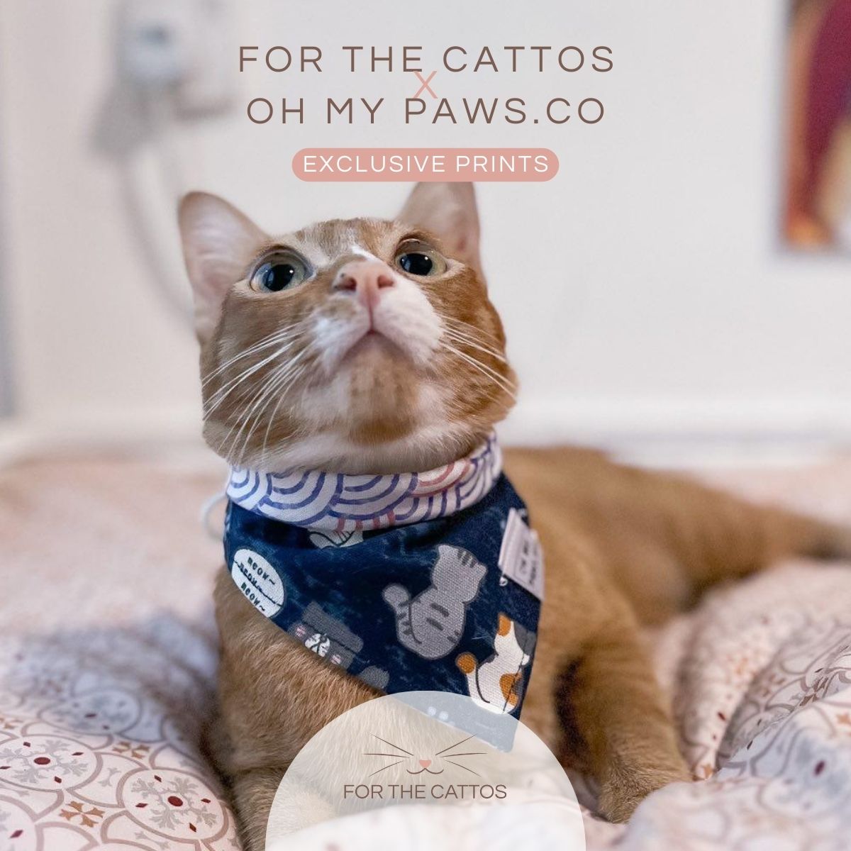 Kawaī Neko Duo-Sided Bandanas (Limited Edition)