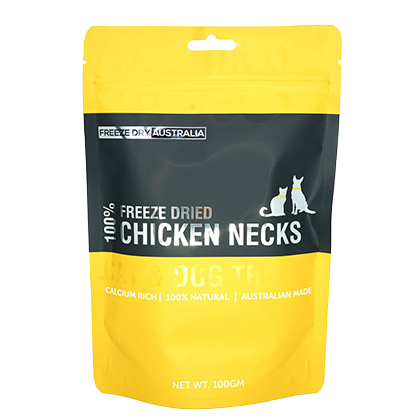 Freeze Dry Australia Chicken Necks Cat & Dog Treats 100g