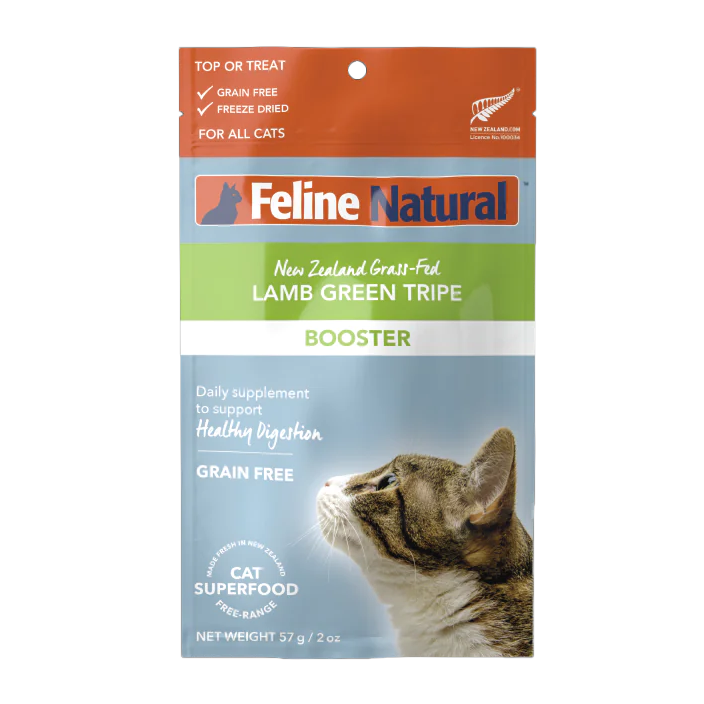 Feline Natural Lamb Green Tripe Freeze-Dried Booster for Cats 57g