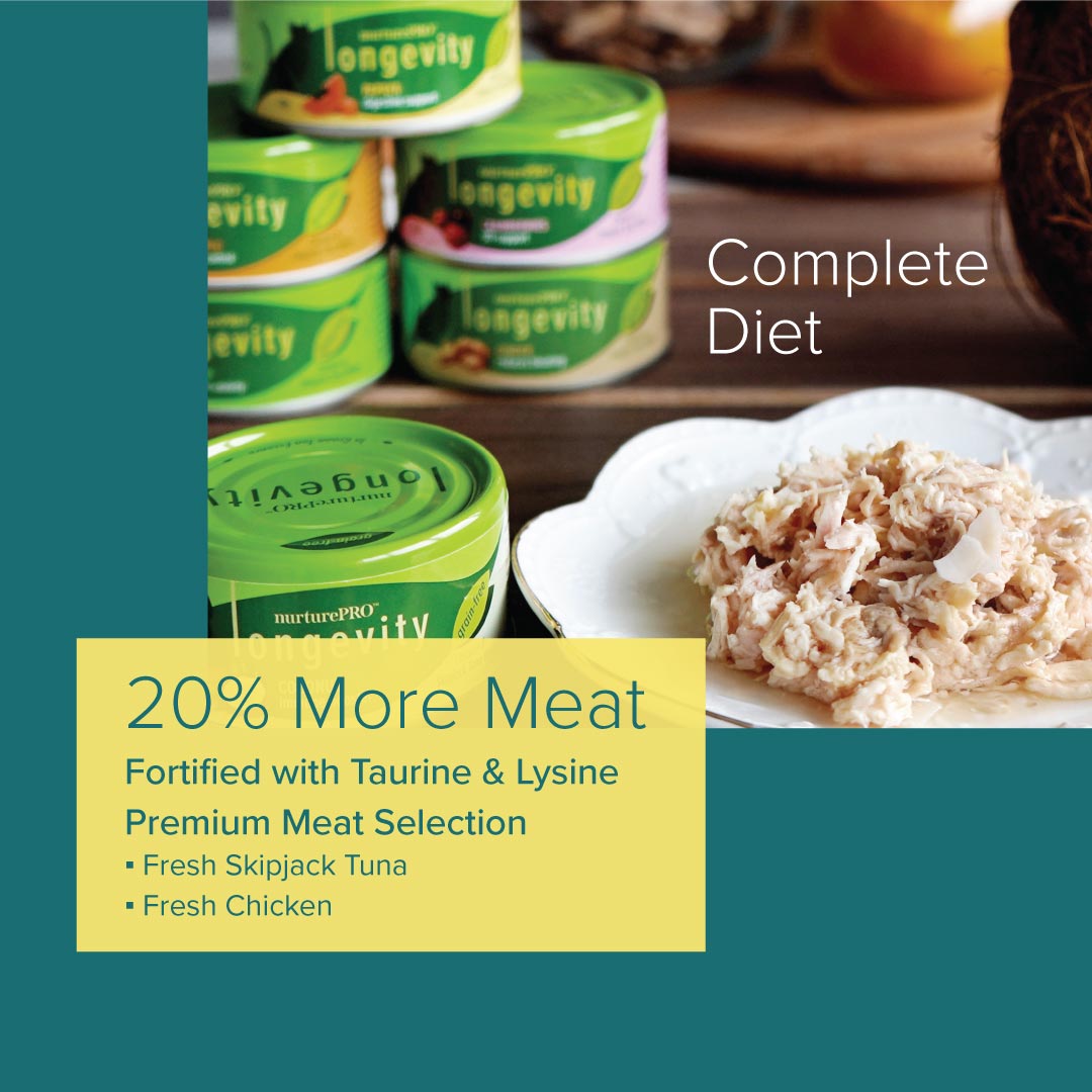 Nurture Pro Longevity Chicken & Skipjack Tuna Meat With Coconut 80g
