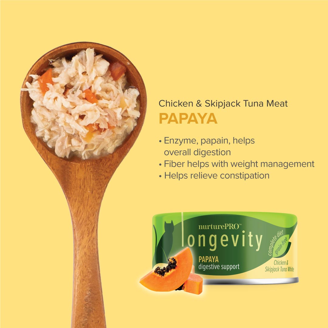Nurture Pro Longevity Chicken & Skipjack Tuna Meat With Papaya 80g