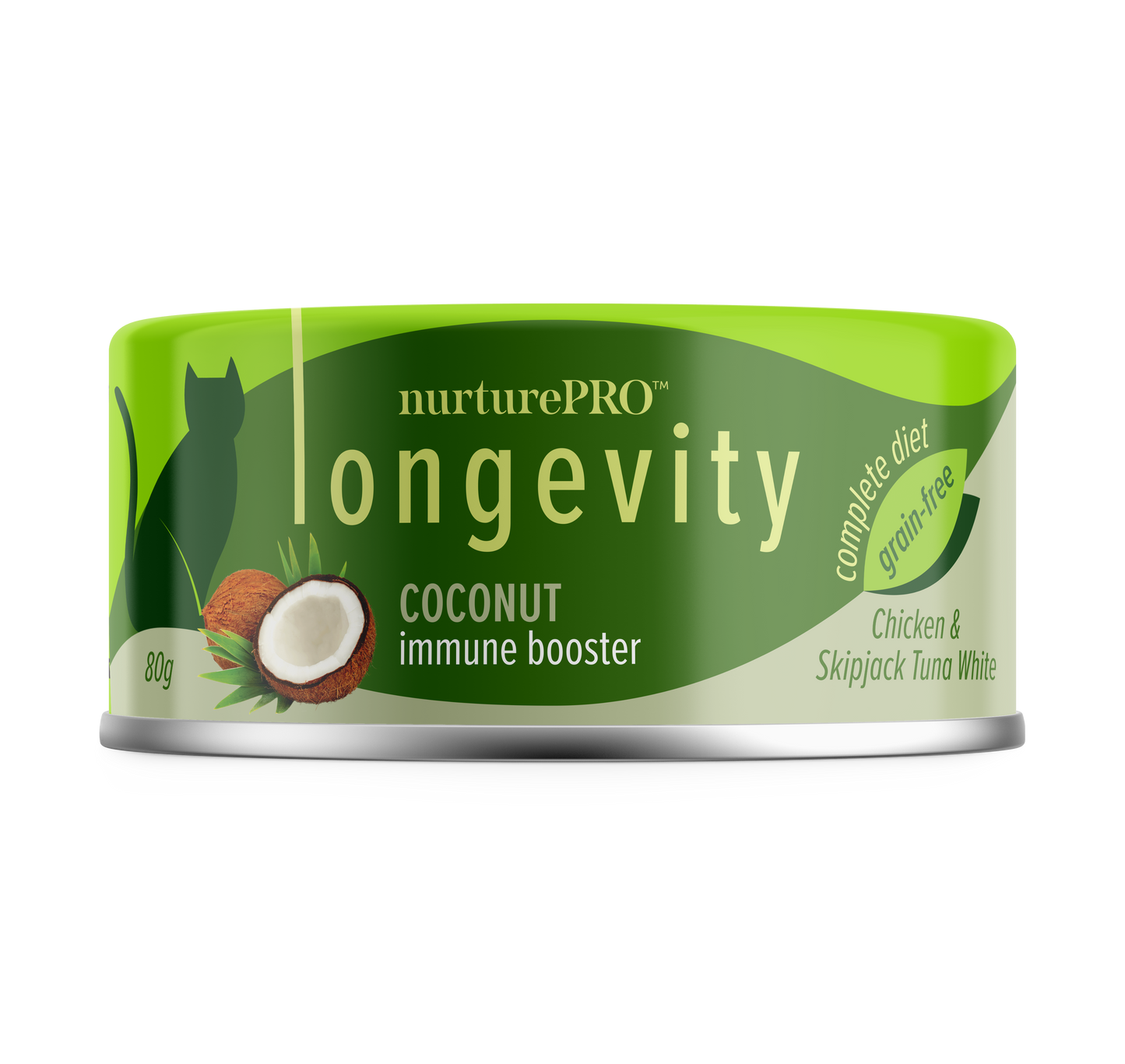 Nurture Pro Longevity Chicken & Skipjack Tuna Meat With Coconut 80g