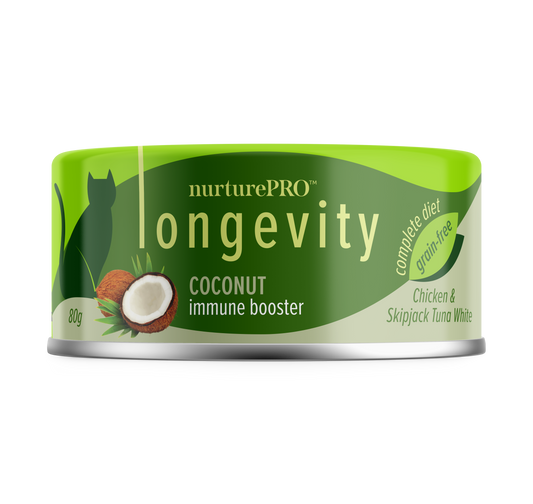 Nurture Pro Longevity Chicken & Skipjack Tuna Meat With Coconut 80g