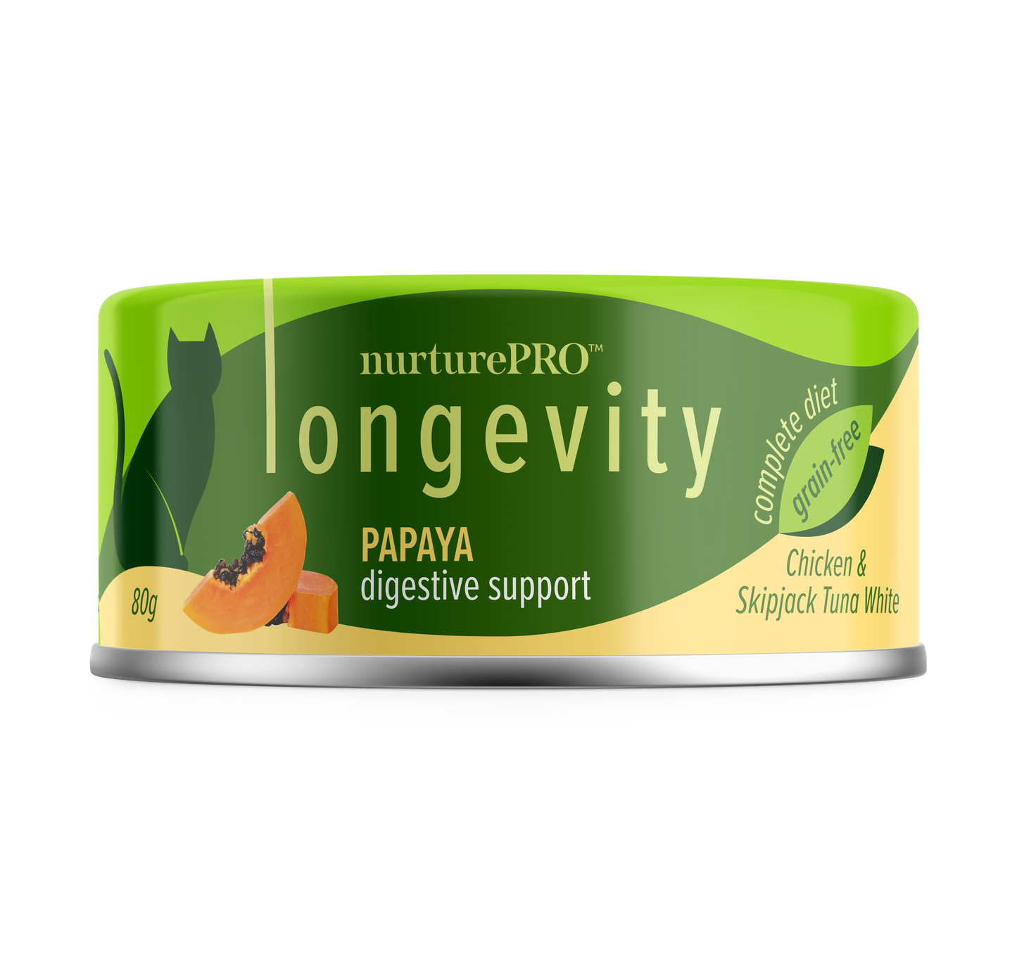 Nurture Pro Longevity Chicken & Skipjack Tuna Meat With Papaya 80g