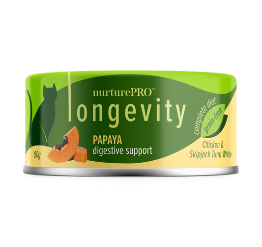 Nurture Pro Longevity Chicken & Skipjack Tuna Meat With Papaya 80g