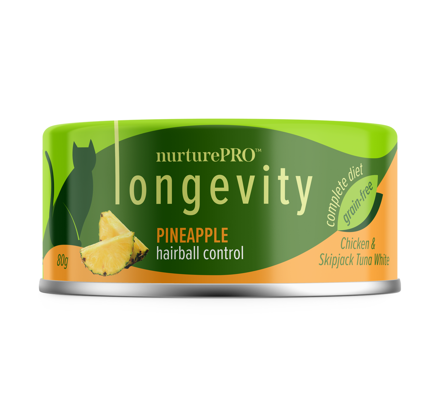 Nurture Pro Longevity Chicken & Skipjack Tuna Meat With Pineapple 80g