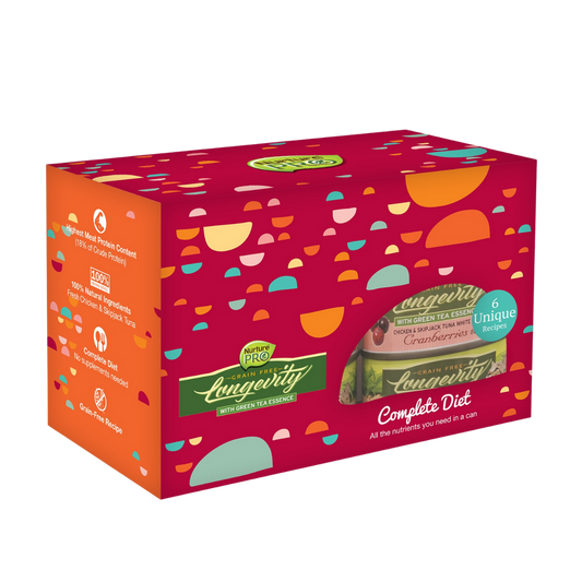 Nurture Pro Cat Food Longevity Festive Box (6 Unique Recipes in 1 Box)