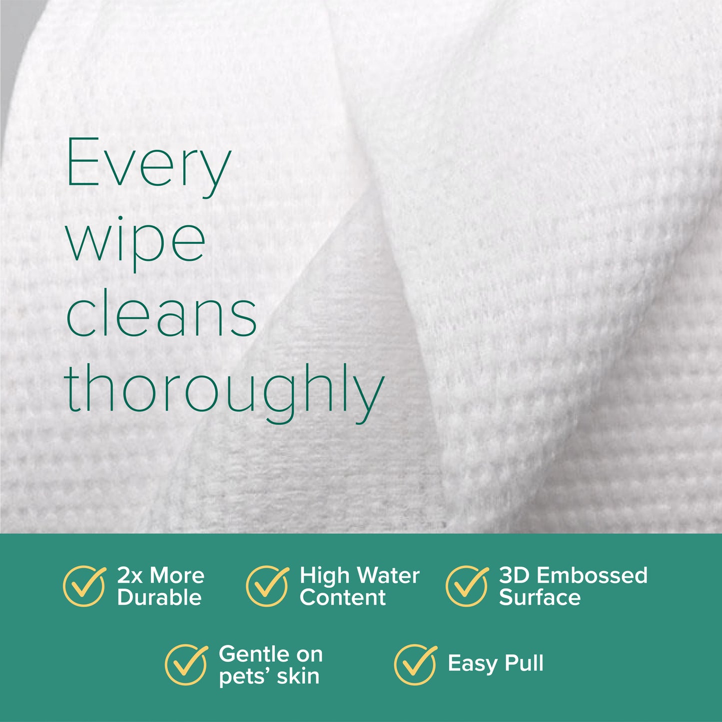 Nurture Pro AG+ Silver Pet Wipes (Unscented)