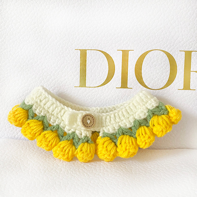 Buttercup Crochet Cat Bib