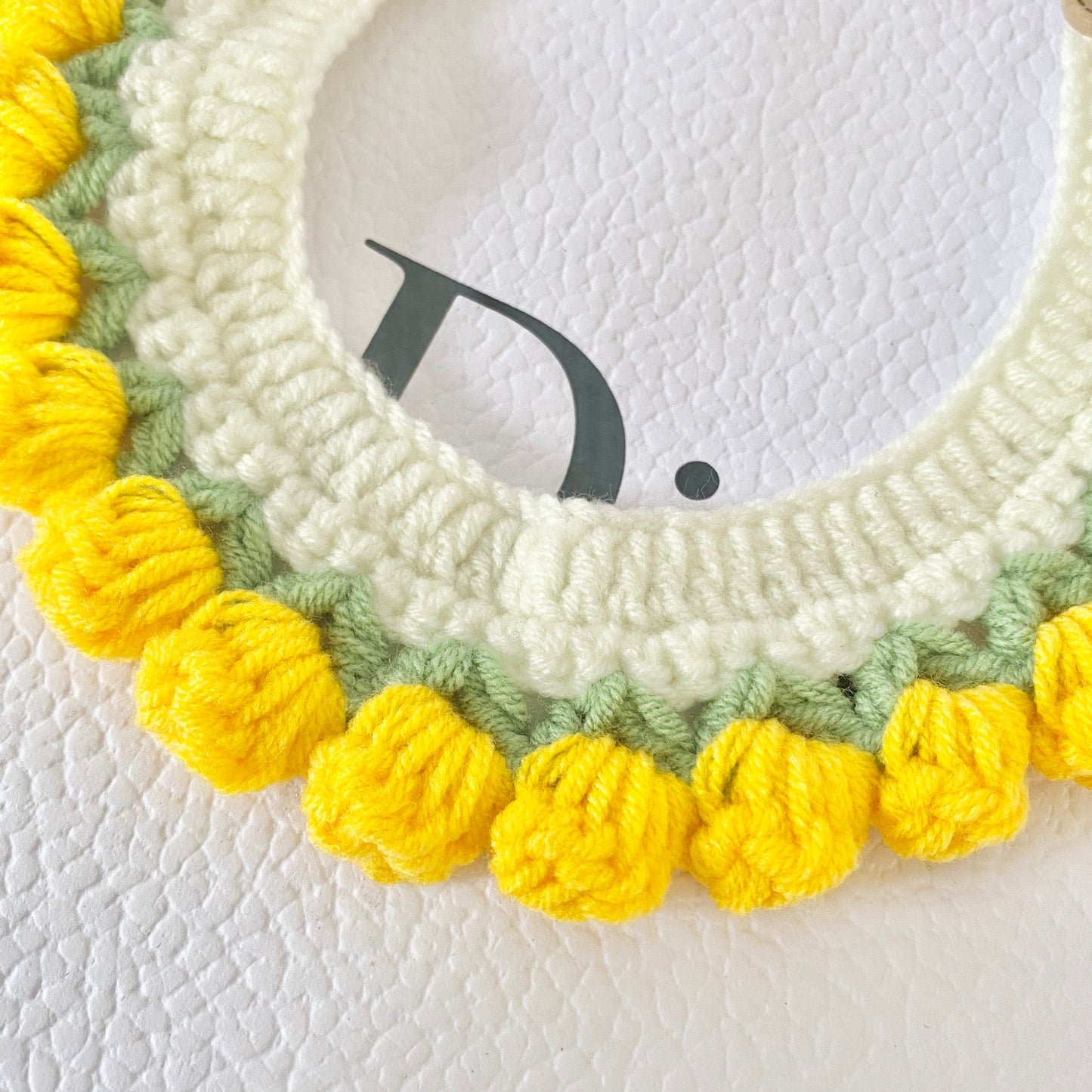 Buttercup Crochet Cat Bib