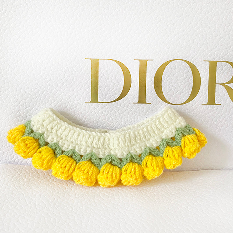 Buttercup Crochet Cat Bib