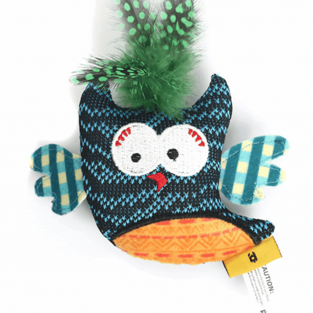 Three Hoots Catnip Toy