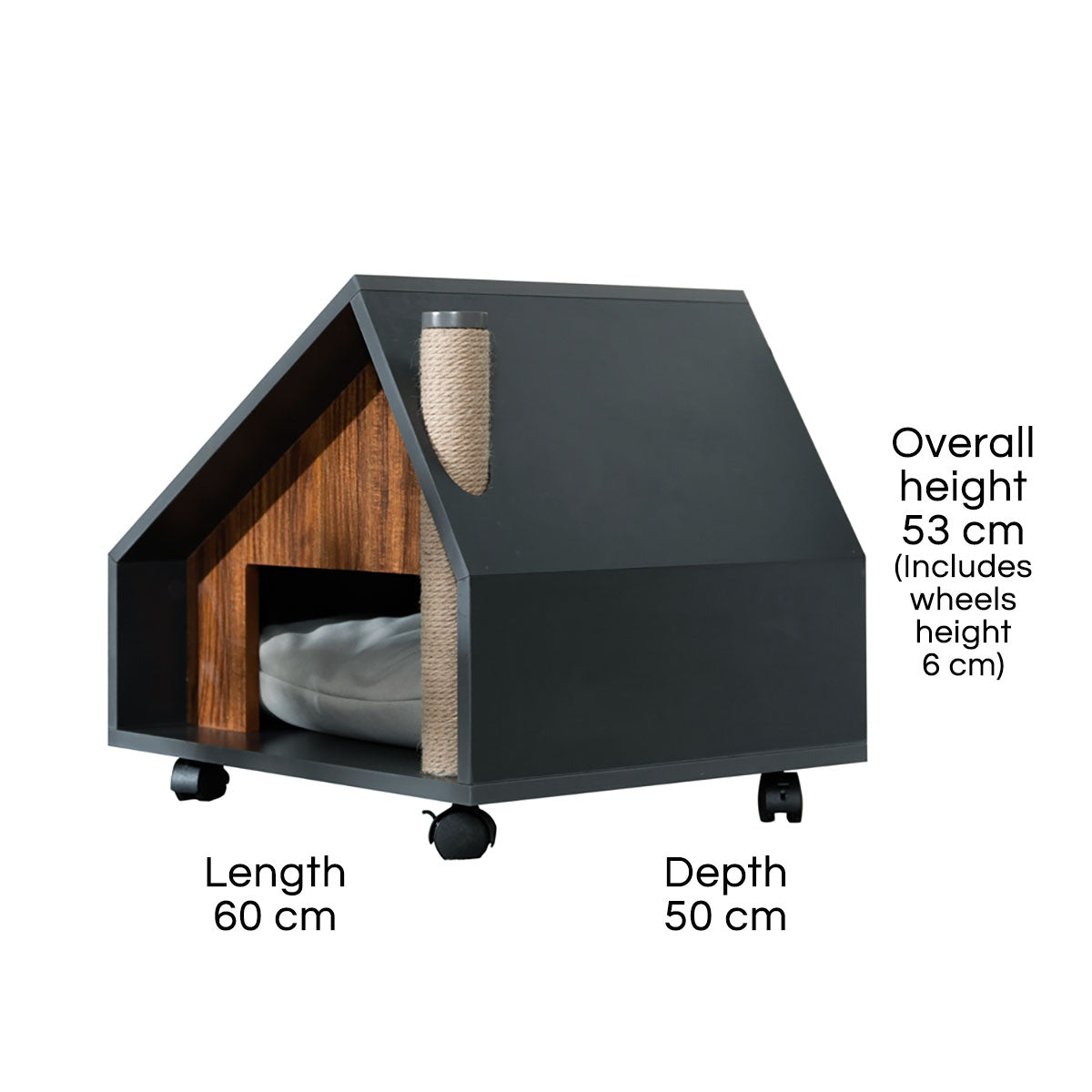 Contemporary Cat House On The Wheels