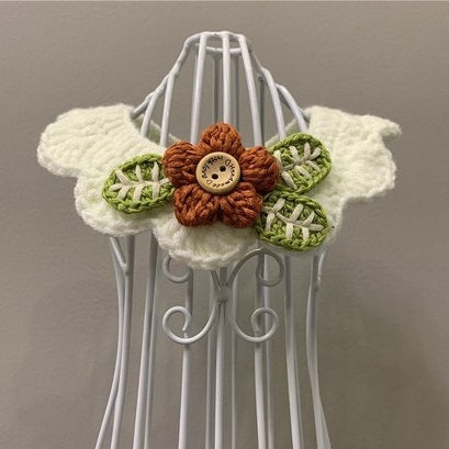 Olivia Crochet Cat Bib