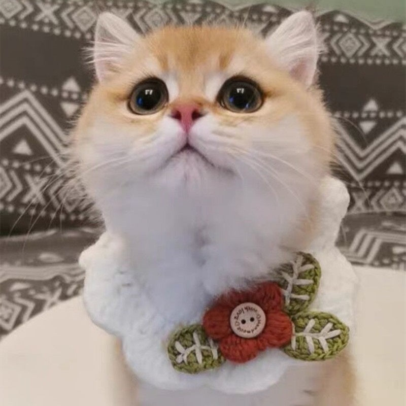 Olivia Crochet Cat Bib