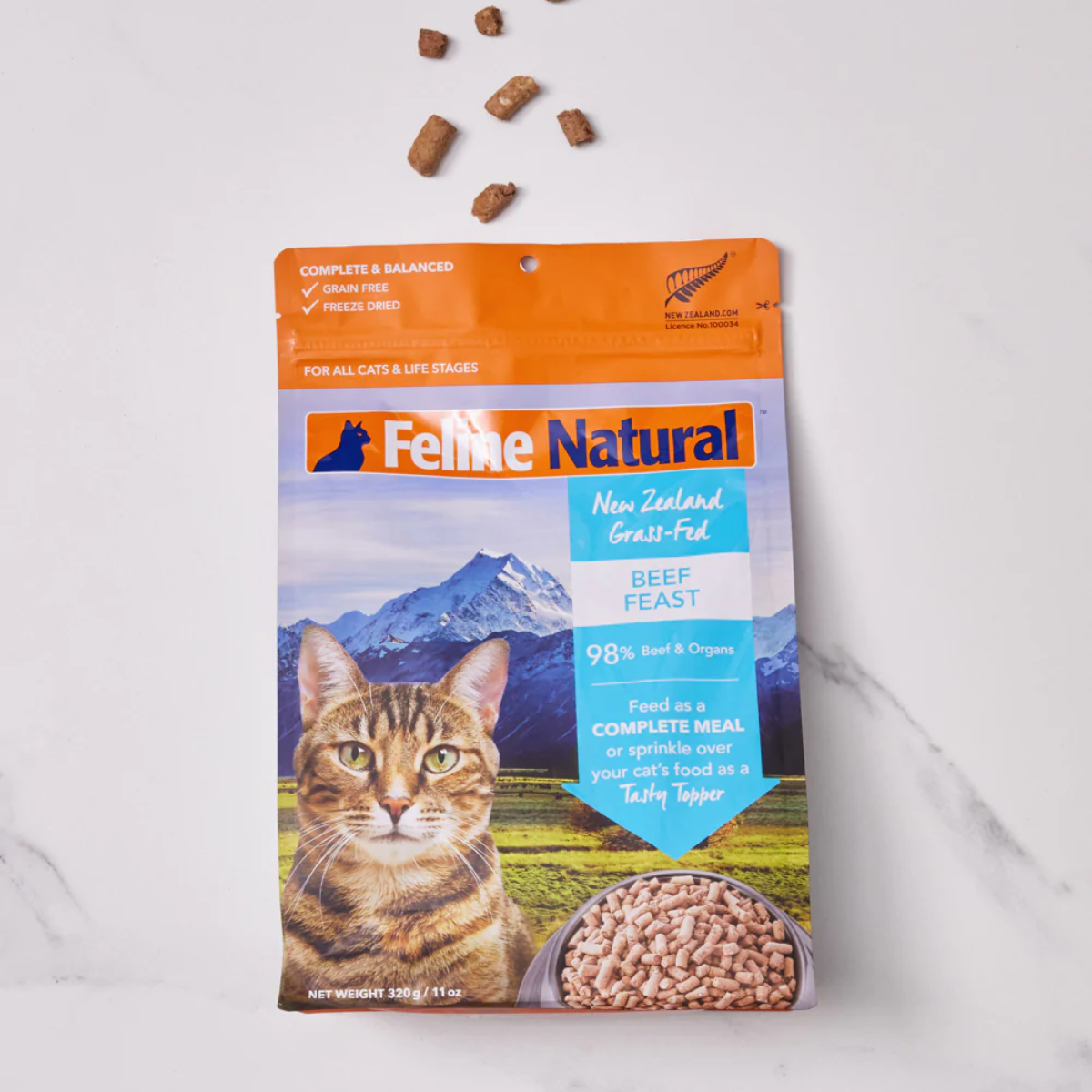 Feline Natural Freeze-Dried Beef Feast 320g – FOR THE CATTOS