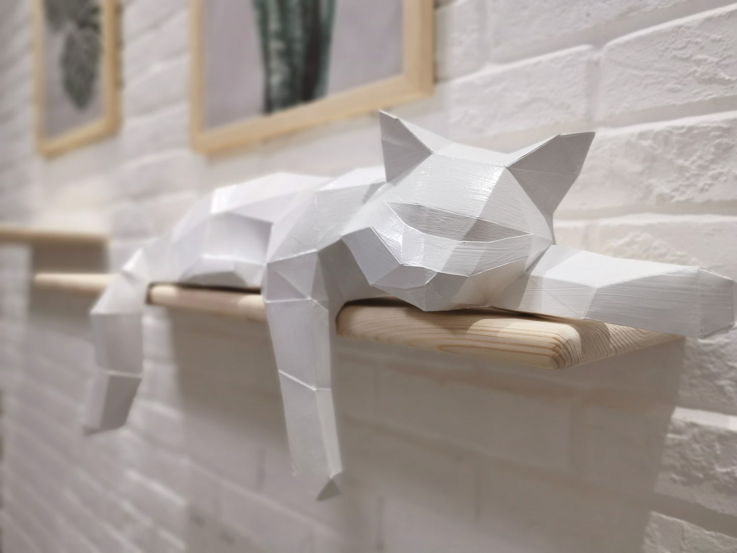 3D Paper Craft - The Sleepy Cat
