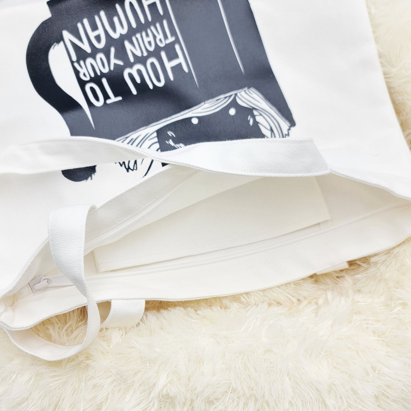 How To Train Your Human - Zip Tote Bag