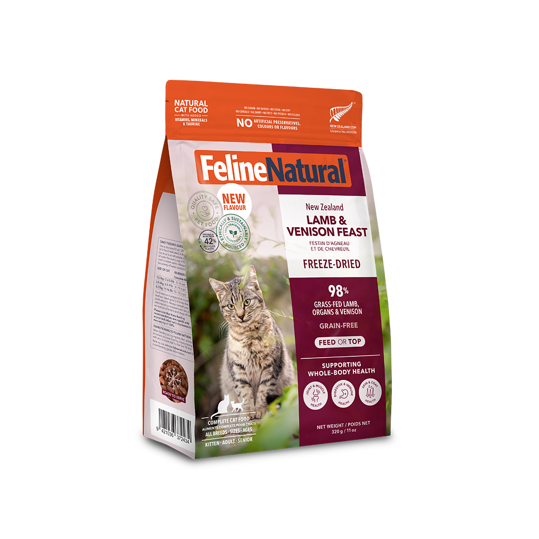 Feline Natural Freeze-Dried Lamb & Venison Feast 320g