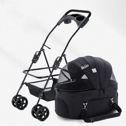 [ᴘʀᴇ-ᴏʀᴅᴇʀ] Upsize Bello Detachable Pet Stroller/Pram (2 Colors)