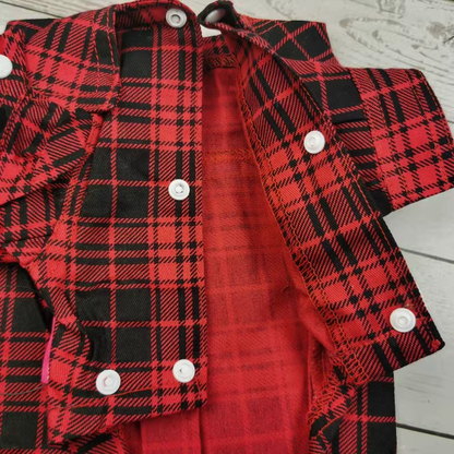 Classic Black & Red Checkered Shirt