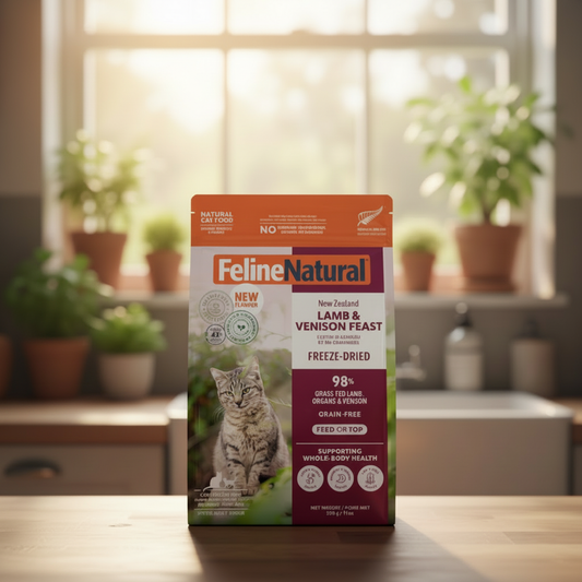Feline Natural Freeze-Dried Lamb & Venison Feast 320g