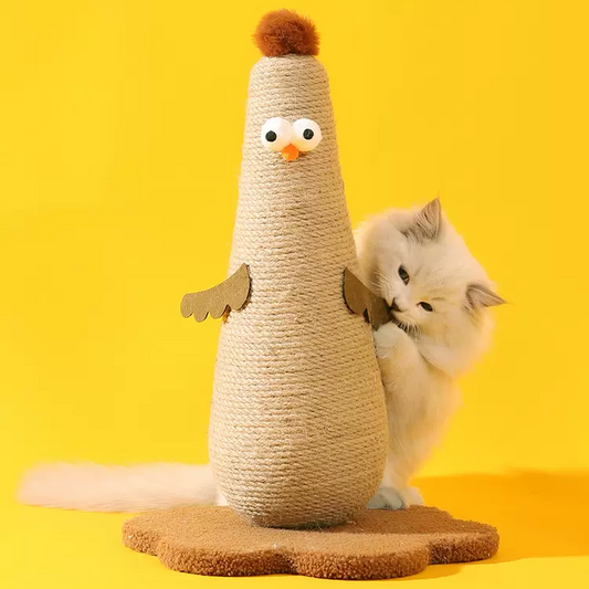 Im-peck-able Scratching Post