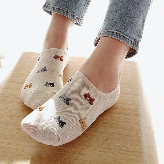 Kitties Pop Ankle Socks (Made in Korea)
