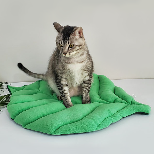 Duo-sided Leafy Cat Bed