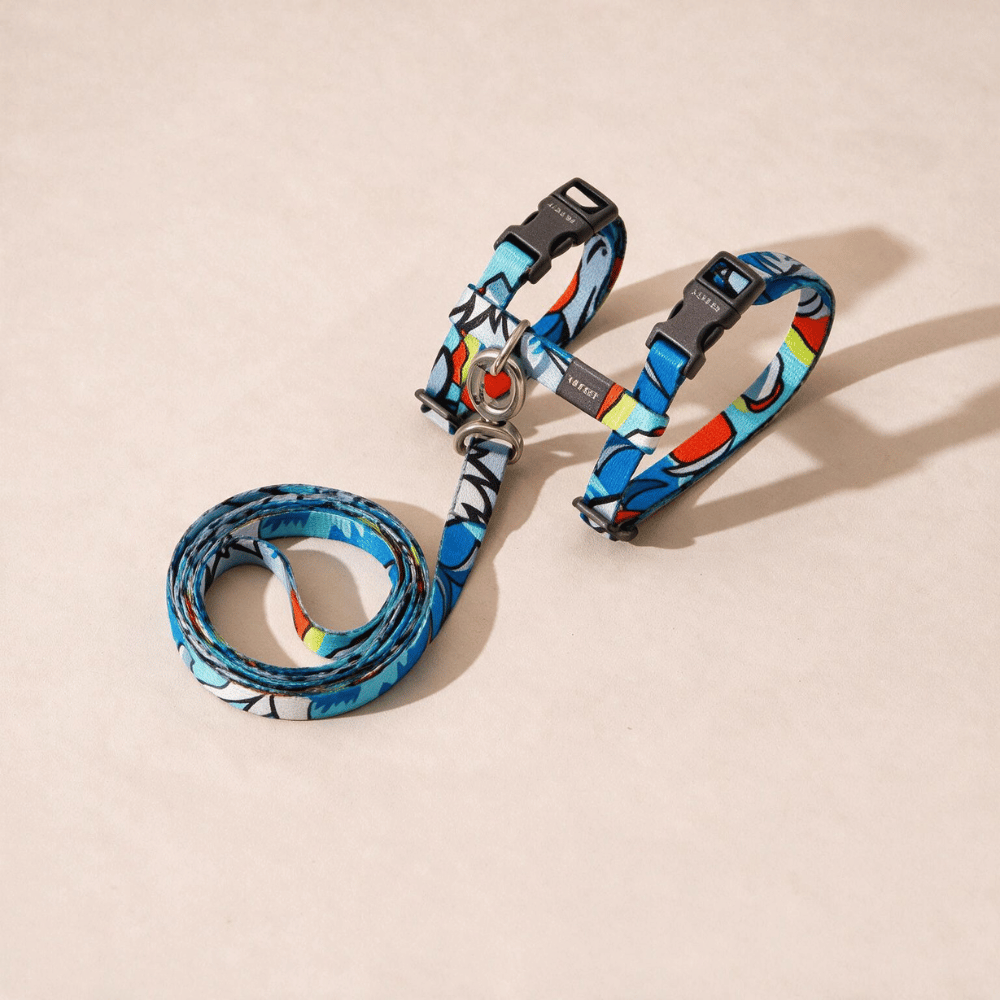 Graffiti Cat Harness & Leash (by PETKIT)
