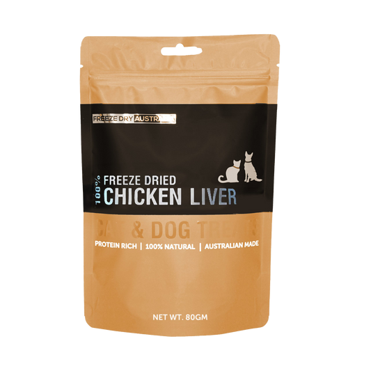 Freeze Dry Australia Chicken Liver Cat & Dog Treats 80g