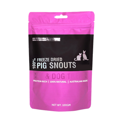 Freeze Dry Australia Pig Snouts Cat & Dog Treats 100g