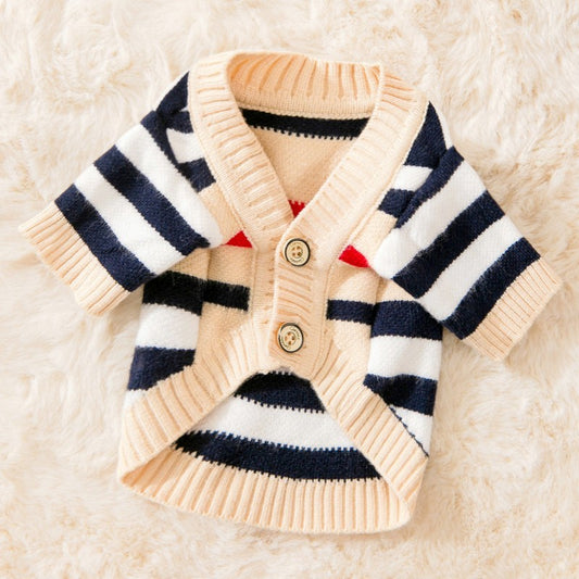 Jersey Striped Cardigan