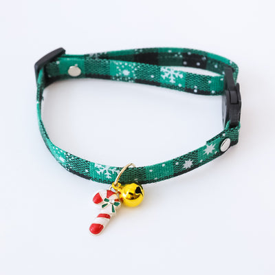 Xmas Candy Cat Collar