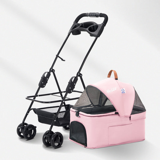 [ᴘʀᴇ-ᴏʀᴅᴇʀ] Bello Detachable Cat Stroller/Pram (7 Colors)
