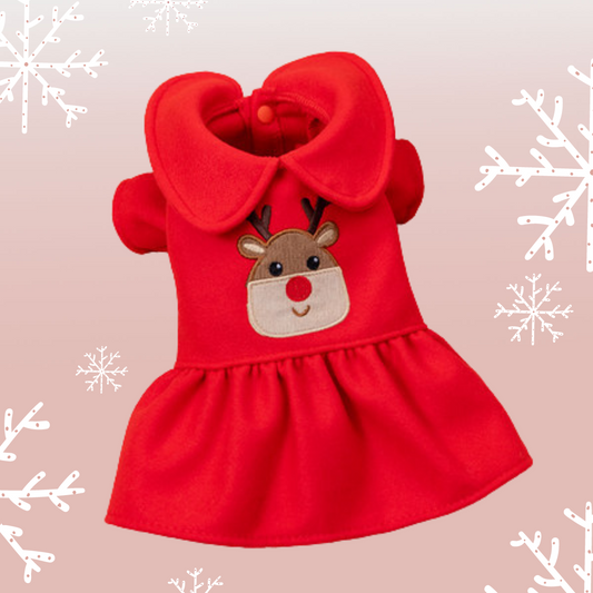 Cherry Reindeer Dress