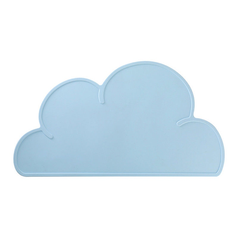 Cloud Feeding Mat - Baby Blue