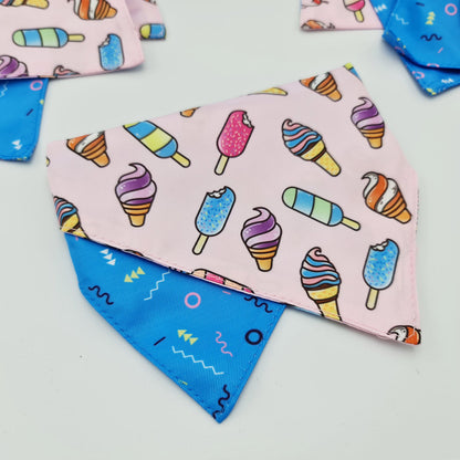 Ice-Cream Pawty Reversible Bandana