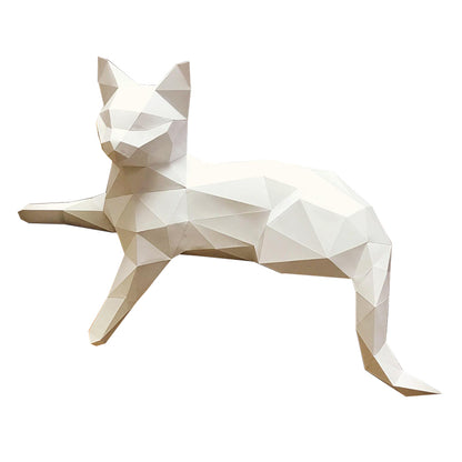 3D Paper Craft - The Observing Cat