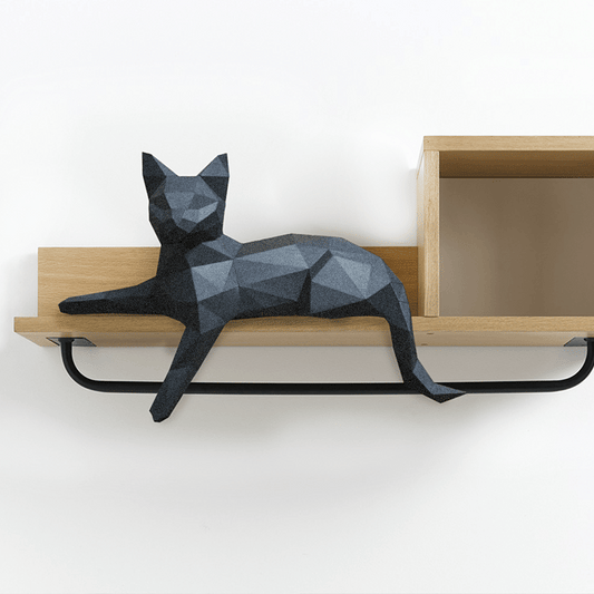 3D Paper Craft - The Observing Cat